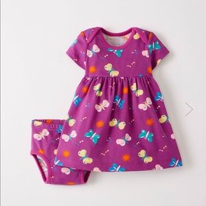 EUC Hanna Andersson Purple Butterfly Playdress